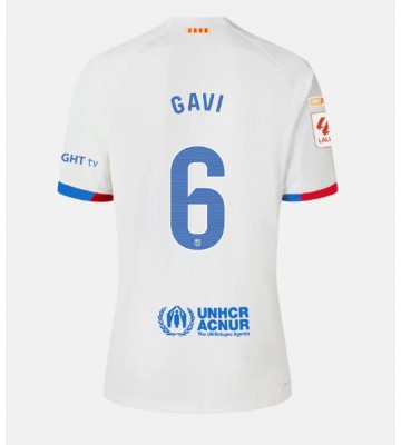 Barcelona Paez Gavi #6 Replika Udebanetrøje 2023-24 Kortærmet